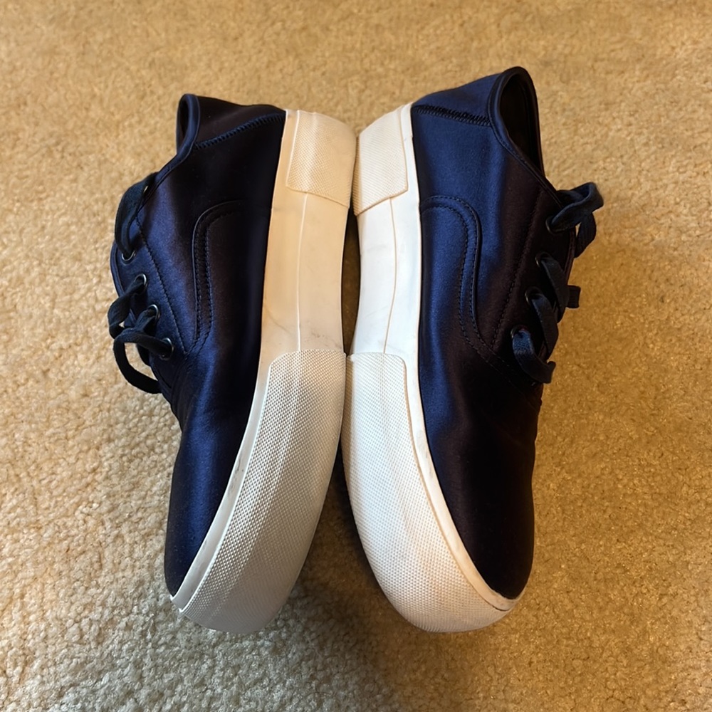 VINCE Women's Copley Platform Sneakers, Navy, 7.5 - Picture 5 of 8